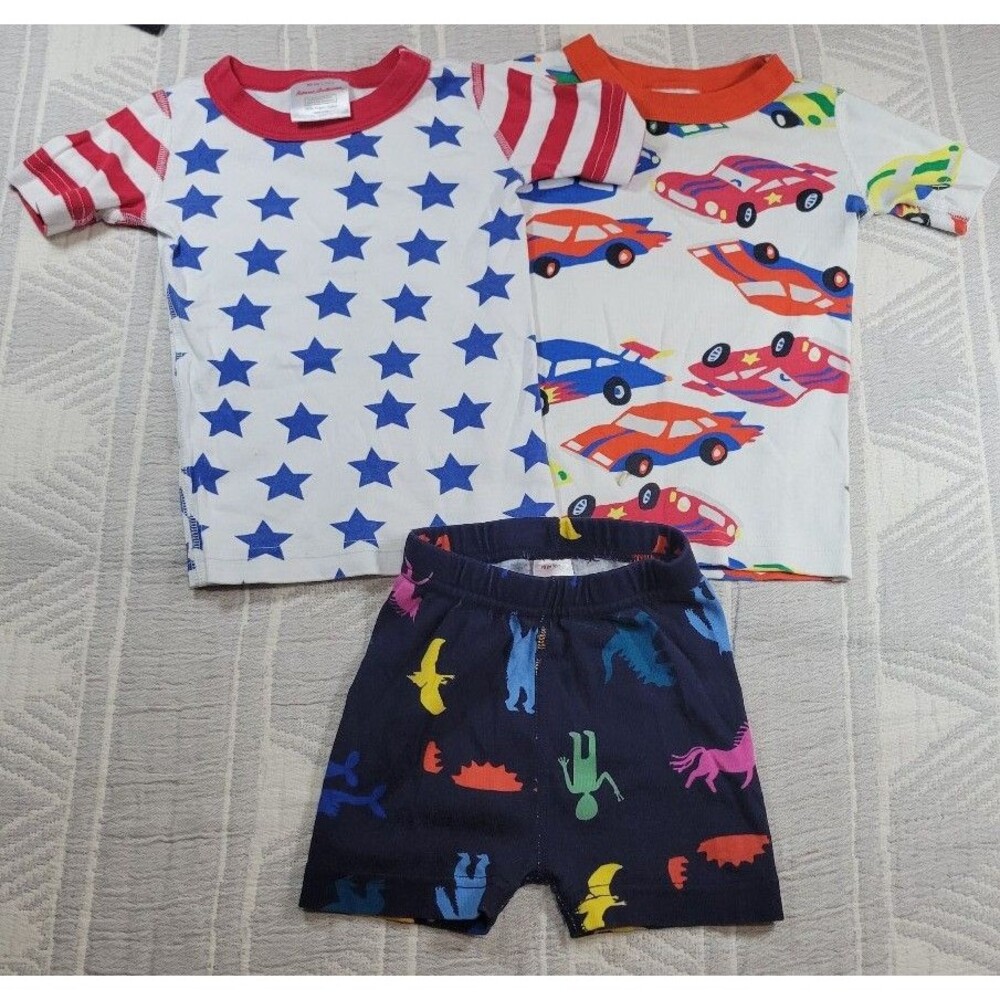 Hanna Andersson Organic Cotton 3pc Set Size 90 (3T) –‎ Stars, Cars & Creatures
